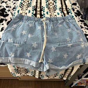 Blue star shorts